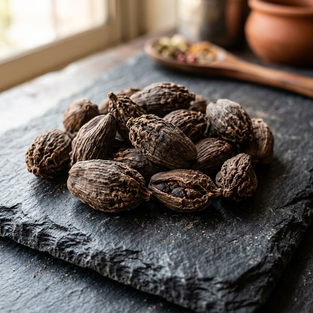 Smoky Black Cardamom (Badi Elaichi)